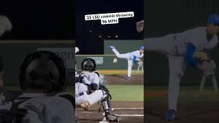 Marcos Paz topping 96 MPH in the Five Tool Festival. 2025 out of Hebron (TX). #baseball