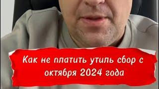 Как поменялся утиль сбор 1 октября 2024