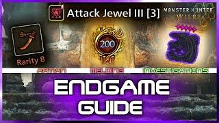 ENDGAME EXPLAINED! Artian / Farming / Melding HR Guide - Monster Hunter Wilds (MHWs)