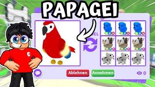 WIR TRADEN PAPAGEI in ADOPT ME! | Roblox Deutsch