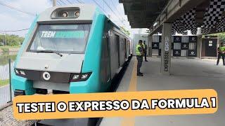 TESTEI O TREM EXPRESSO ENTRE PINHEIROS E AUTODROMO