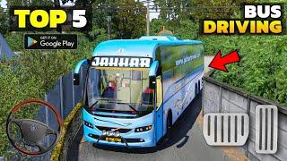 Top 5 Best Bus Simulator Games for Android 2025 l Realistic Bus Driving Games on Android