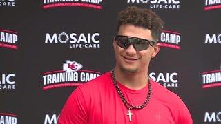 Here's what Patrick Mahomes brought a TV to camp this season