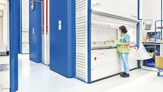 35 Hänel Lean-Lifts® and24 Hänel Multi-Space®storage systems guaranteemaximum efficiency