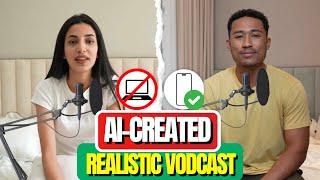 Create a MONETIZABLE Realistic AI VODCAST  on Your Phone with CAPCUT | Easy Tutorial