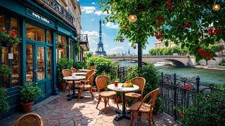 Spring Jazz in Paris ~ Captivating Jazz at Morning Balcony Cafe & Beautiful Lakeview, March Playlist