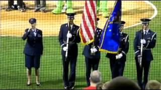 Claire Armstrong Singing the National Anthem