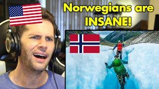 American Reacts to Glacier Hiking in Norway