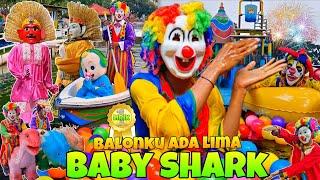 BABYSHARK SONG LYRICS 2024 ‼️ LAGU CICAK DI DINDING VERSI ONDEL ONDEL & BADUT JOGET BALONKU ADA LIMA