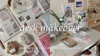 aesthetic cozy desk makeover asmr ; black friday Stationery Pal haul  decor & organizer shopee