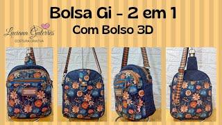 Bolsa Gi (2 em 1) c/ Bolso 3D by @lucianaguterrescosturacriativa