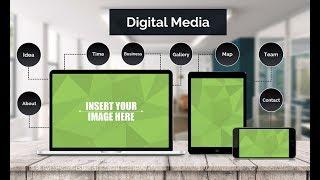 Digital Media Presentation Template for Prezi