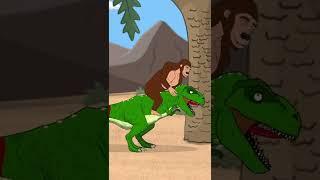 T-Rex Kid vs Gorillas #shorts