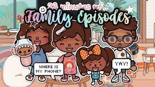 23 minutes of Family Episodes !! ️ *with voice ️* Toca Boca Life World Roleplays ️