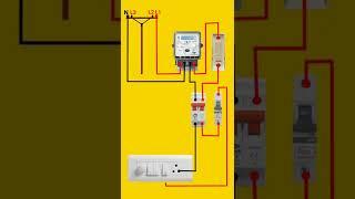 Single Room House Wiring | House Wiring Diagram #shorts #youtubeshorts