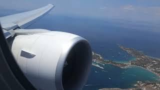 Swiss Boeing 777-300er windy landing in Athens