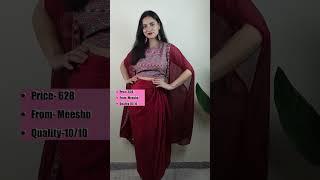 Indo western wear under budget from MEESHO #meesho #ytshorts #shorts