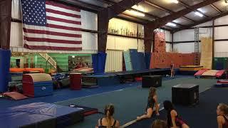 Thursday night practice at Planet Gymnastics