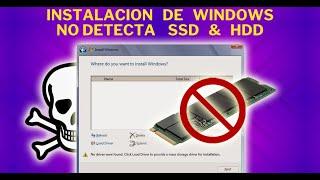 SOLUCION Instalacion Windows 10 & 11 no detecta M.2 SSD o Disco Duro | SOPTECO