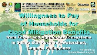 WTP: Flood Mitigation Benefits from Forest and Agroforest Ecosystems in Sta. Rosa Sub-Watershed