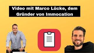 Video mit Marco Lücke, dem Gründer von Immocation | Maurice Bork