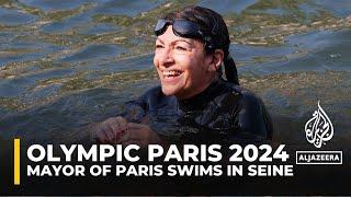 Olympic Games in Paris: Mayor Anne Hidalgo swam in the Seine River