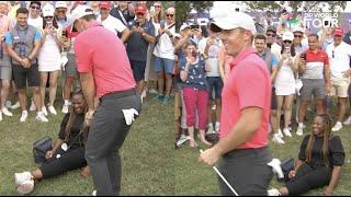 Rory McIlroy's Ball Hits and LANDS On Spectator's Lap!