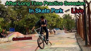 After Long Time Practice In Carter Road Skate Park Akram Bmx Rider #live #bmx #bmxindia #akrambmx