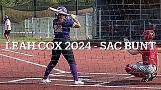 Leah Cox 2024 - Sac Bunt & Extra Base