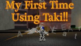 My FIRST TIME USING TAKI (TakiK1) | Ro Ghoul (Roblox)