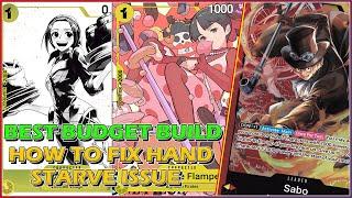 SABO | HOW TO FIX HAND STARVE ISSUE & BEST BUDGET BUILD | BUILD & GAMEPLAY | EB01 | ONE PIECE