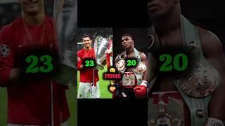 1 frame 2 Champion️#ronaldo #miketyson #shorts #viral #funny #trending
