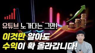 요즘 유튜브로 돈버는 사람들은 다 안다는 유튜브 수익의 비밀