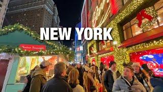 New York City LIVE Midtown Manhattan Christmas Walk on Friday (December 6, 2024)