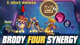 BRODY ONE SHOT DELETE  USING FOUR SYNERGY MAGIC CHESS BEST SYNERGY 2024