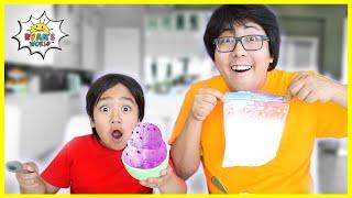 Homemade Ice Cream in a bag Kids easy DIY Science Experiments