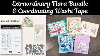 All About Extraordinary Flora Washi Tape and Coordinating Bundle