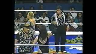 Miss Janeth/Rossy Moreno/Xochitl Hamada vs Esther Moreno/La Fugitiva/La Migala (AAA 2/22/99)