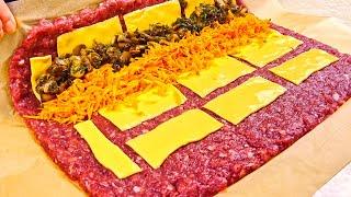 Incredibly easy and delicious recipe! А minced meat roll that I can eat at least everyday!