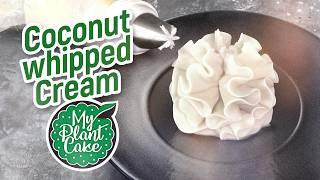 White Coconut Whipped Cream Without Dyes | Vegan, gluten-free, soy-free, refined sugar-free