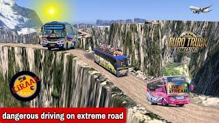 driving overload bus on extreme hills road #4