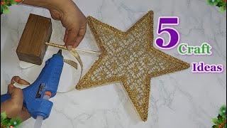 5 Economical Christmas craft ideas from Different common materials | DIY Christmas craft idea354