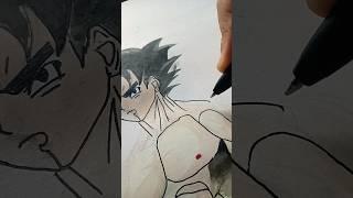 Goku drawing #art #goku #dragonball #rishabh#painting#goku drawing