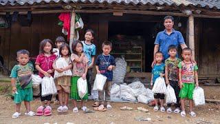 Rice Milling, Popcorn Distribution for Poor Children in Highlands | Family Farm