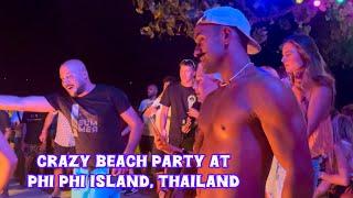 Beach party at Phi Phi island 11-Jan-2025 Krabi, Thailand. Thailand is a place where no one judge U.