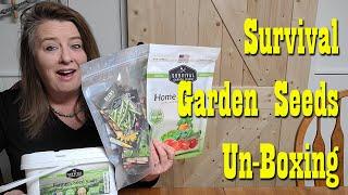 Survival Garden Seeds Un Boxing ~ Garden Kits & Seed Vault