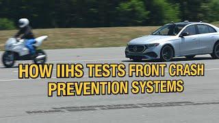 How IIHS tests front crash prevention systems