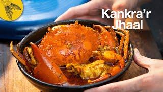 Kakrar Jhal—a spicy Bengali crab curry recipe + easy live crab-cleaning steps for beginners
