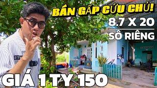 Nhà ngộp 165m2 thổ cư hạ lỗ còn 1ty150sổ riêng view sông thoáng mát | ban nha gia re binh chanh