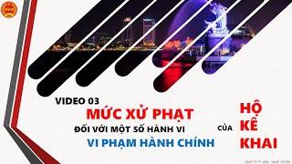 [Video 03 - Hộ kê khai] CÁC MỨC PHẠT TIỀN NĂM 2022 MÀ HỘ KÊ KHAI CẦN PHẢI NẮM